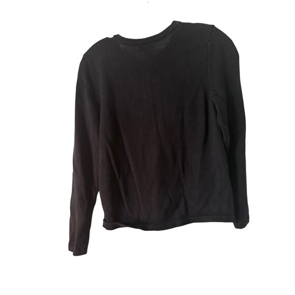 J. Khaki Black Girls Size 14 Christmas Sweater with Ornaments - Picture 4 of 4